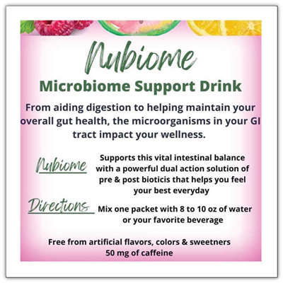Microbiome Support Drink Inserts
