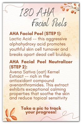 AHA Facial Peels Insert
